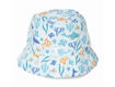 Immagine di Little Dutch cappello da sole reversibile Honey Stripes/Ocean Dreams blu tg 1 (62-80 cm)