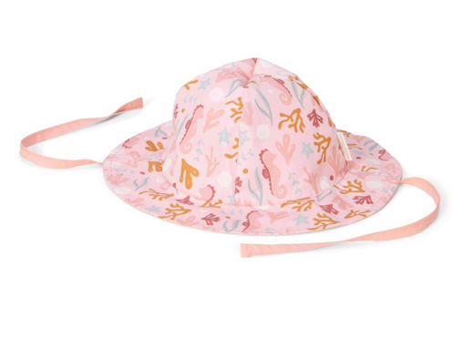 Immagine di Little Dutch cappello da sole reversibile starfish pink/ocean dreams pink tg 1 (62-80 cm) - Cappelli e guanti