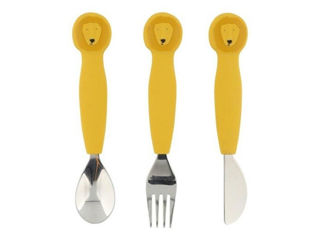 Immagine di Trixie set posate in silicone 3 pz Mr Lion - Piatti e posate