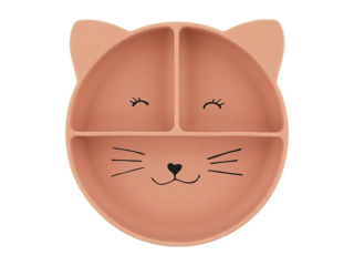 Immagine di Trixie piatto a 3 scomparti in silicone  Mrs Cat - Piatti e posate