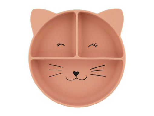 Immagine di Trixie piatto a 3 scomparti in silicone  Mrs Cat - Piatti e posate