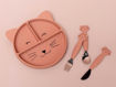 Immagine di Trixie piatto a 3 scomparti in silicone  Mrs Cat