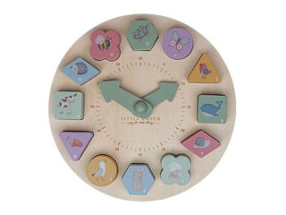Immagine di Little Dutch puzzle orologio in legno Little Farm - Giochi educativi