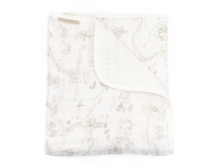 Immagine di Bamboom coperta lettino 100x150 cm Nuvola Boomy's world Oyster grey - Corredino nanna