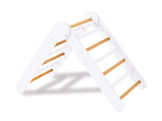 Immagine di Alondra triangolo di apprendimento Pikler Triplano legno-bianco - Giocattoli in legno