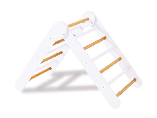Immagine di Alondra triangolo di apprendimento Pikler Triplano legno-bianco - OFFERTE