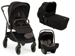 Immagine di Nuna trio Swiv con Pipa Next i-Size caviar - Passeggini trio e duo