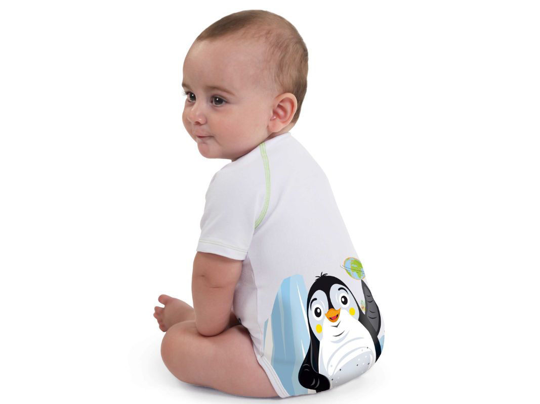 Body Neonato 0/36 Mesi In Cotone BIO - Spalla Larga, Design SQUALO, Morbido E Confortevole - Foto 5