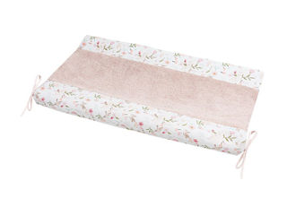 Immagine di Picci coprifasciatoio in tessuto per materassino fasciatoio in PVC fiori - Materassini fasciatoio