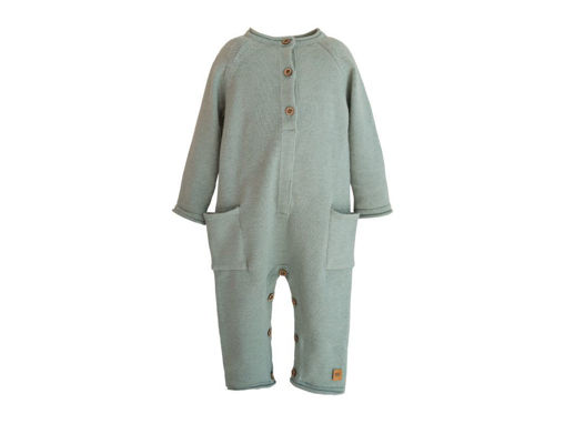 Immagine di Bamboom tutina a maglia con tasche laterali army green 833 tg 1 mese - Tutine
