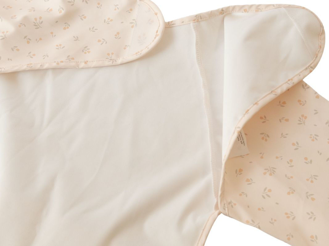 Bavaglino Maniche Lunghe Impermeabile - Con Tasca, Per Bambini 6-24 Mesi, Verde Chiaro