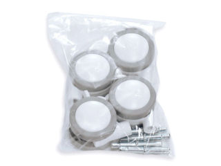 Immagine di Alondra set 4 ruote per fasciatoio con ripiani Dadà - Accessori per il bagnetto