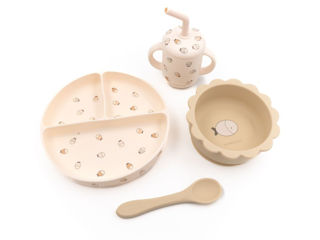 Immagine di Bamboom set pappa in silicone 904 fishes - Piatti e posate