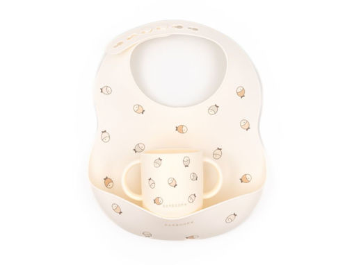 Immagine di Bamboom bavaglino in silicone e tazza 905 fishes - Bavaglini Bamboom