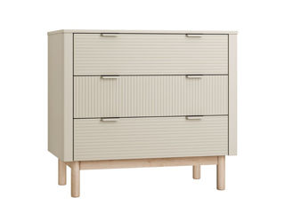 Immagine di Picci comò a 3 cassetti soft closing Demì champagne - Cassettiere fasciatoio