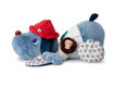 Jouets De Bain LILLIPUTIENS – Jules Le Chien Et Ses Amis, 3 Personnages Flottants Avec Ventouses – Dès 3 Mois