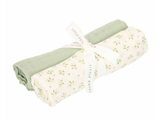Immagine di Little Dutch swaddle 70x70 cm blueberry leaves - Corredino nanna