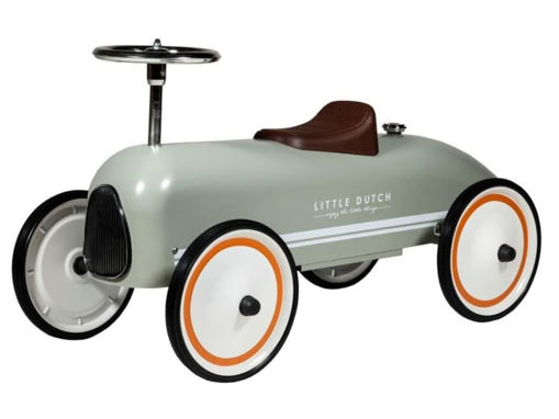 Immagine di Little Dutch macchinina a spinta retrò verde oliva - Giochi cavalcabili