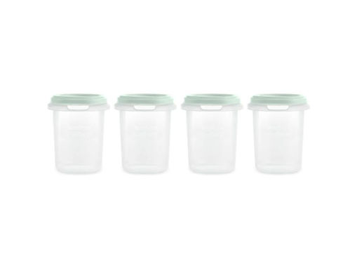 Immagine di Miniland contenitori ermetici graduati 4 pz da 250 ml menta - Accessori vari