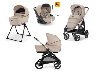 Immagine di Inglesina Sistema Quattro Aptica + Darwin Recline i-Size pashmina beige - Passeggini trio e duo