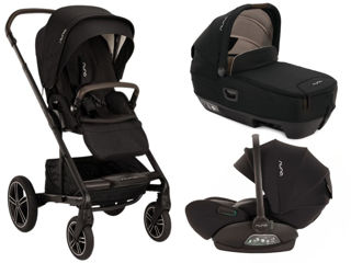 Immagine di Nuna trio Mixx Next con Cari Next e Arra Flex caviar - Passeggini trio e duo