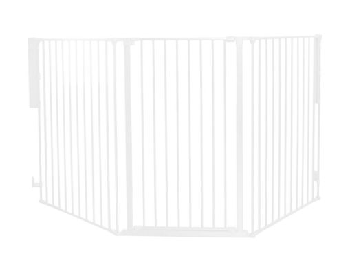 Immagine di Baby Dan barriera per cani Pet Flex L bianco (90-223 cm) - Cancelletti per bambini
