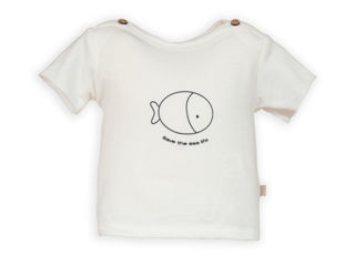 Immagine di Bamboom maglia maniche corte stampa off white tg 6 mesi - Outlet