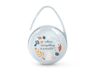 Immagine di Suavinex scatola portaciuccio duo Wonder liberty azzurro - Portaciuccio e catenelle