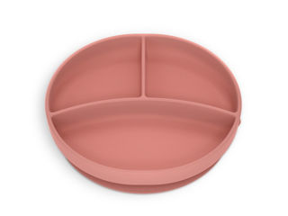 Immagine di Suavinex piatto svezzamento in silicone rosa - Piatti e posate