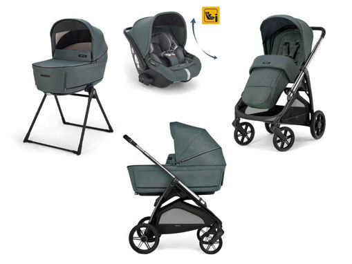 Immagine di Inglesina Sistema Quattro Aptica + Darwin Recline i-Size emerald green - Passeggini trio