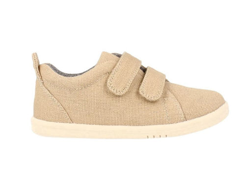 Immagine di Bobux scarpa I Walk Grass Court Canvas oat milk tg  23 - Scarpine neonato
