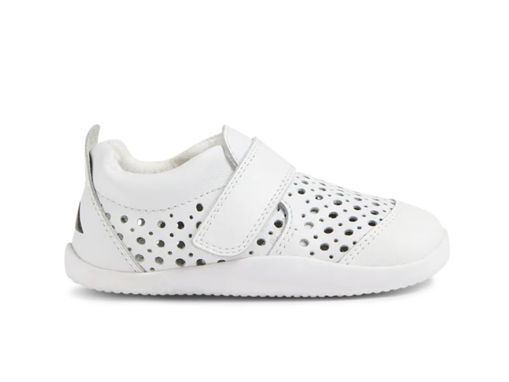 Bobux Step-Up Dawn White – Sneakers primi passi in pelle | Jebebé Shop