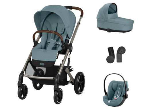 Immagine di Cybex trio Balios S Lux taupe-stormy blue - Passeggini trio