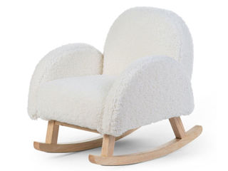 Immagine di Childhome sedia a dondolo per bambini Teddy bianco - Complementi d'arredo