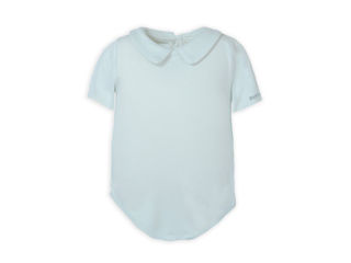 Immagine di Bamboom body bimbo con colletto tondo maniche corte 921 light blue tg 3 mesi - Body neonato