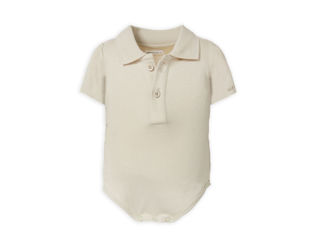 Immagine di Bamboom body bimbo con colletto polo maniche corte 922 sand tg 3 mesi - Body neonato