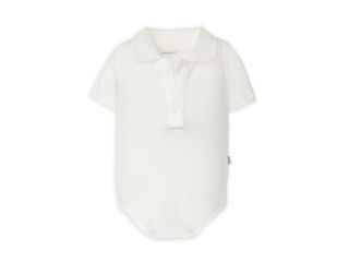 Immagine di Bamboom body bimbo con colletto polo maniche corte 922 off white tg 3 mesi - Body neonato