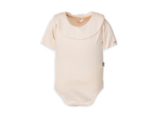 Immagine di Bamboom body bimba collo volant maniche corte 925 light pink tg 3 mesi - Body neonato