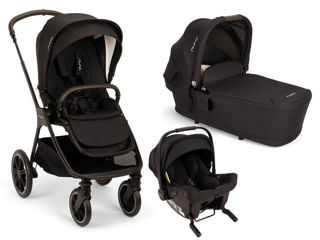 Immagine di Nuna trio Triv Lx con Pipa Urbn caviar - Passeggini trio