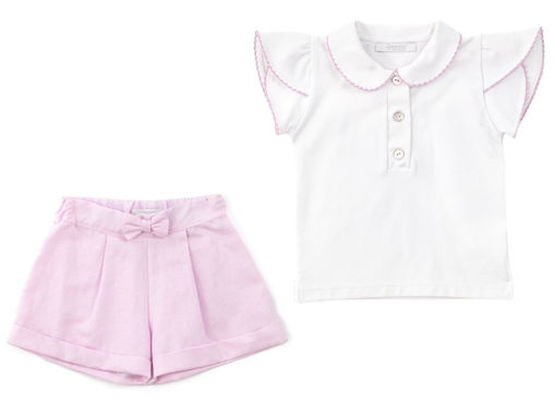 Immagine di Coccodè t-shirt e shorts bianco-marshmallow C61183+C61308 tg 9 mesi - Vestiti
