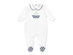 Immagine di Coccodè tutina in jersey stampato bianco-blue navy C61017 tg 0 mesi
