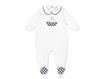 Immagine di Coccodè tutina in jersey stampato bianco-blue navy C61017 tg 3 mesi - Tutine