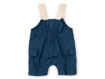 Immagine di Coccode salopette in Chambray + body paricollo jeans scuro/avio tg 12 mesi