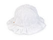 Immagine di Coccode cappellino in tessuto ricamato bianco C61700 tg II°