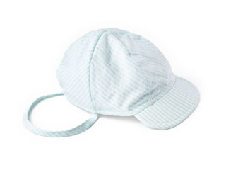 Immagine di Coccode cappellino in seersucker verde acqua C61705 tg III° - Cappelli