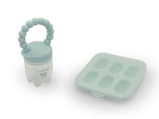 Immagine di Mizu Baby set mangiafrutta in silicone con contenitore per ghiacciolini - Accessori vari