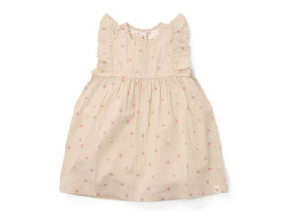 Immagine di Little Dutch vestito smanicato sabbia-fiorellini rosa tg 80 cm - Vestiti