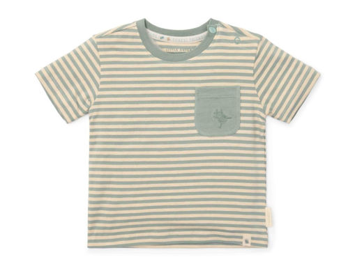 Immagine di Little Dutch maglietta a maniche corte rigata verde tg 98 cm - Maglie