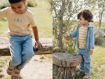 Immagine di Little Dutch pantalone denim blue Forest Friends tg 86 cm