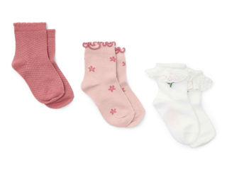 Immagine di Little Dutch 3 paia di calzini alti Giardino delle Fate tg 6-12 mesi - Calzine per neonato